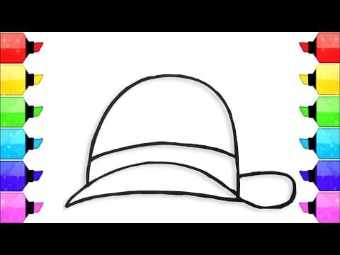 Draw a Bowler Hat: Fun Art Tutorial for Kids & Toddlers