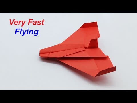 How To Make a Paper Airplane That Fly Very Fast