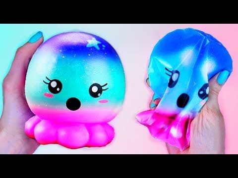 DIY PAPER SQUISHY / DIY Galaxy Squishy How to make a squishy without foam or puffy paint