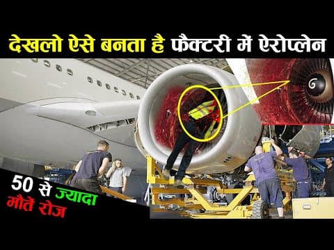 ऐसे बनाया जाता एयरोप्लेन फैक्ट्री में how aeroplane made in factory ! aeroplane