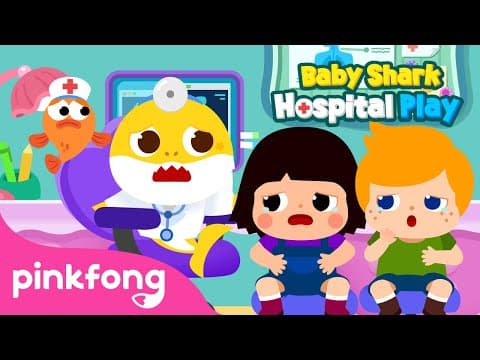 Sick Children Visit Doctor Baby Shark