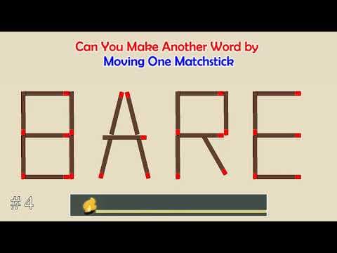 Can you make another word from the existing one? | Matchstick Word Puzzles # 67 | Brain Teaser