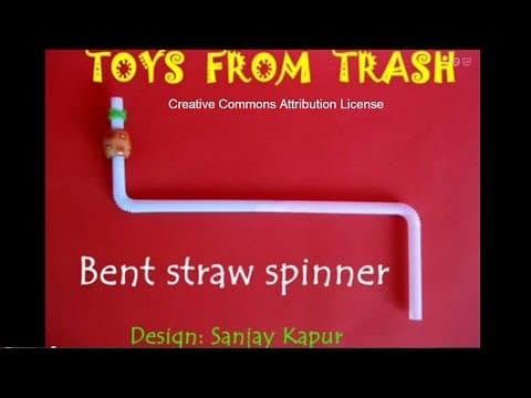 Bent straw spinner - telugu