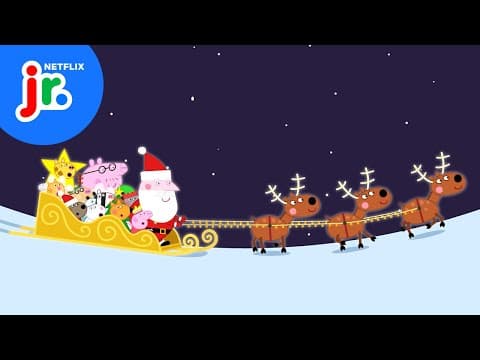 Peppaโs Christmas Sleigh Ride ๐ Peppa Pig | Netflix Jr