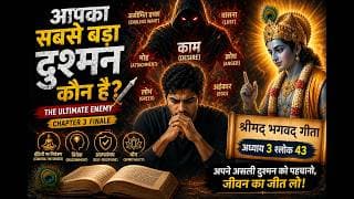 आपका सबसे बड़ा दुश्मन कौन है? जानिए श्रीमद्‍भगवद्‍ गीता अध्याय 3 श्लोक 43 की सीख से