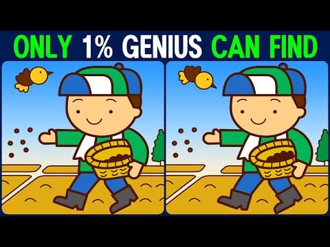 【Find the Difference】 Can you find all the differences! Try it!