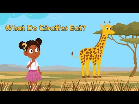 What Do Giraffes Eat? - Facts About Giraffes - Animal Facts for Kids - Science Facts For Kids