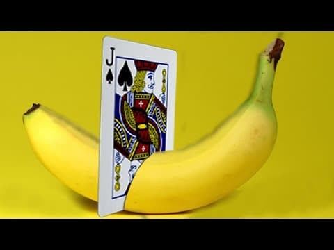 ONLY 1% OF PEOPLE KNOW THE SECRETS OF THESE MAGIC TRICKS - BANANA and CARD MAGIC TRICK