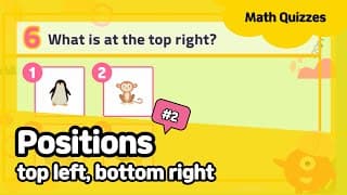 Position | top left bottom right | Math quizzes for kids