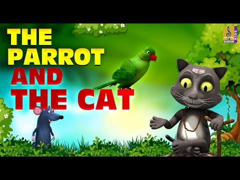 The Parrot And The Cat | English Stories | English Story for Kids | English Cartoons #cartoon