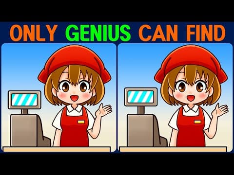 【Find the Difference】 Did you find all the differences? Then you are a genius!