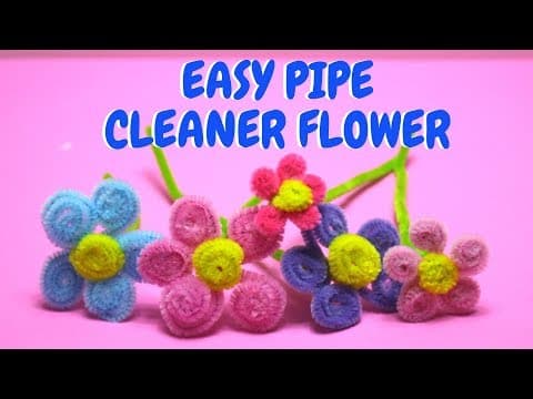 Easy Pipe Cleaner Flowers - Mothers Day Craft Idea