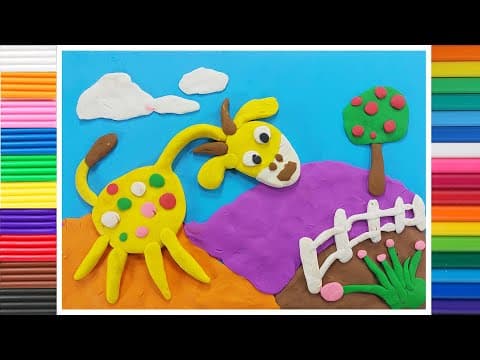 Guide The Baby To Mold The Giraffe