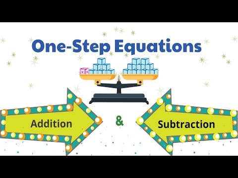 One-Step Addition and Subtraction Equations | 5 problems in 5 minutes
