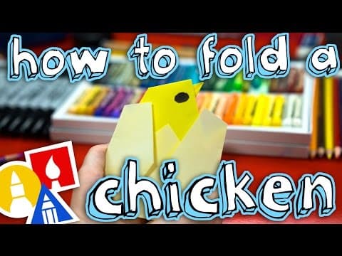 How to fold an origami baby chicken