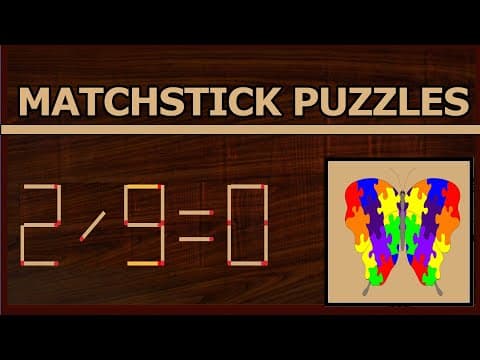 Matchstick Puzzle #44 | Matchstick Logic Puzzles |Matchstick Puzzles with Answers| Matchstick Tricks