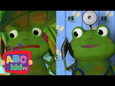 Five Little Frogs Jumping on the Bed | ABC Kid TV Nursery Rhymes & Kids Songs