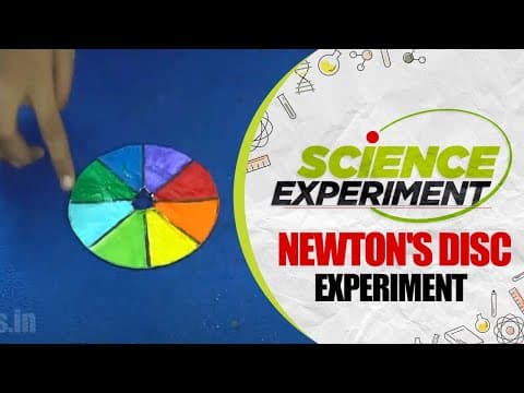 Science Experiment - 58 | Newtons Disc Experiment | Chemistry Experiment