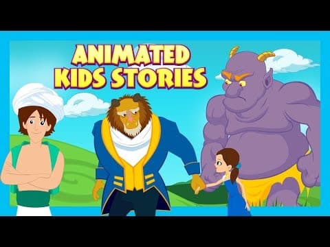 Animated kids stories - the selfish giant the beauty and the beast and aladdin -kids hut storytelling