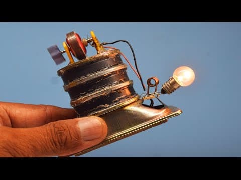 Free Electricity Generator with Speaker