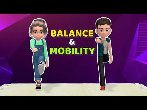 15-MIN AT-HOME CORE EXERCISES FOR KIDS: BALANCE & MOBILITY