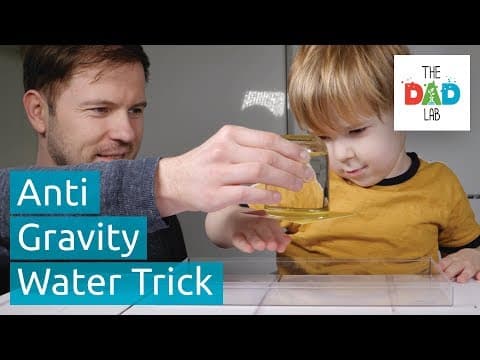 Upside Down Glass Of Water Trick - Kids Science