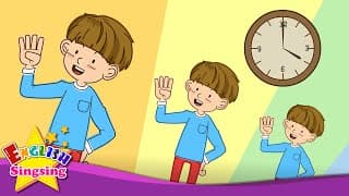 What time is it now? Four o'clock. (Time song) - Rap for Kids - English song with lyrics
