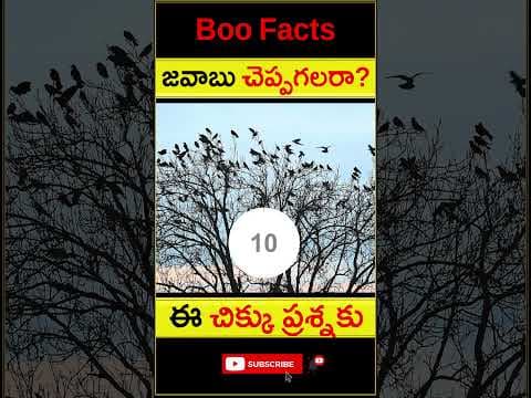 చెట్టు పైన కాకులు- Riddles for Children - Crows on tree riddle
