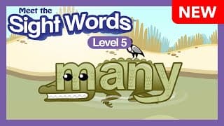 NEW! Meet the Sight Words Level 5 - "many" | Preschool Prep Company