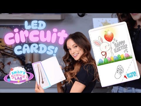 Emily's Science Lab - LED Circuit Cards - STEAM activity - YouTube