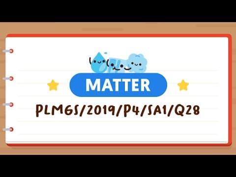 PSLE SCIENCE MADE SIMPLE EP41 | Matter | Identify The Correct Water Levels