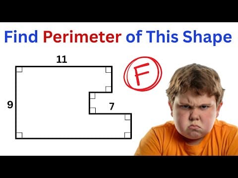 Calculate the Perimeter of the Given Shape | A Basic Math Problem MANY Will Get Wrong