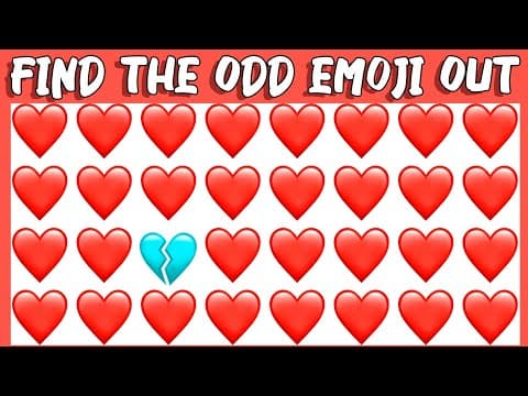 HOW GOOD ARE YOUR EYES #54 | Find The Odd Emoji Out | Emoji Puzzle Quiz