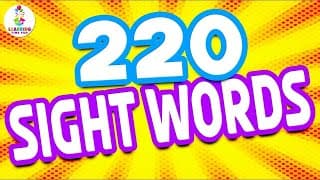 Easy SIGHT WORDS for CHILDREN! (Preschool to Grade 3 Dolch Sight Words)