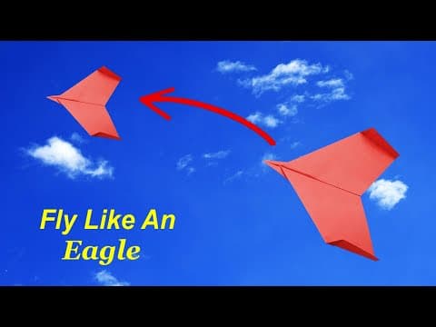 How To Make a Origami Paper Airplane Fly Like An Eagle