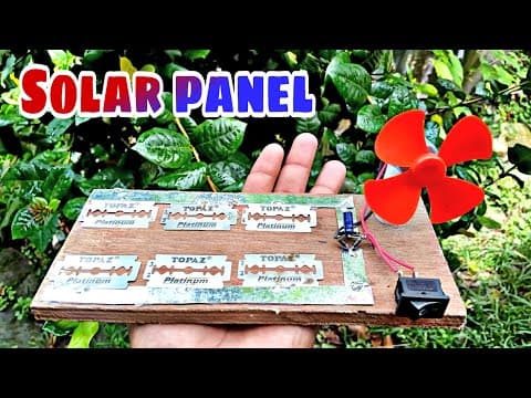 How To Make Solar Panel At Home Easy / diy solar panel / mini dc motor