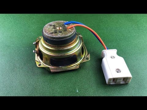 School Science Project Electric Free Energy Generator Self Running Speaker Magnet With DC Motor
