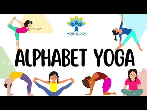Easy Yoga Poses for Strength & Flexibility | Yoga in the Jungle with Alphabets | T - Z | Yoga Guppy
