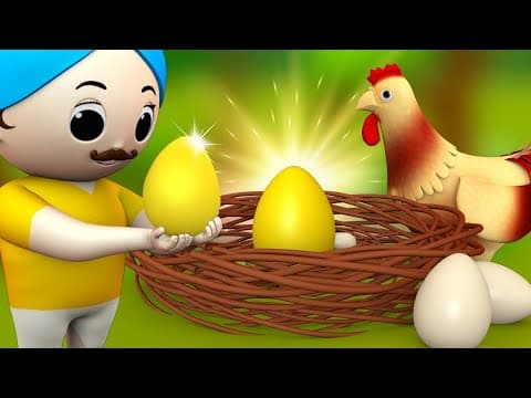 The golden egg 3d animated english stories for kids - moral stories children bedtime tales