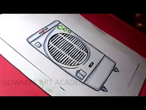 How to Draw AIR COOLER Drawing Step By Step