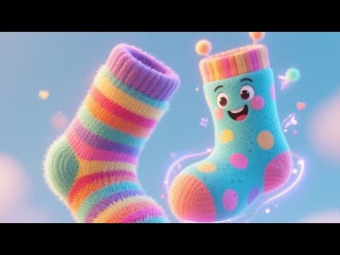 The Dancing Socks 🧦 | Fun Kids Song with Music and Dance