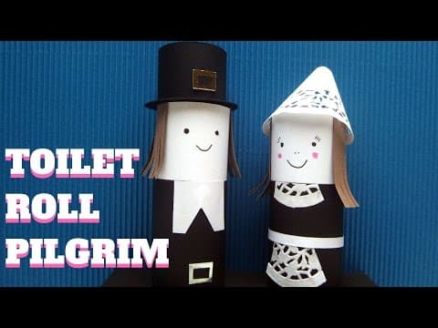 Thanksgiving Craft - Toilet Paper Roll Pilgrim - Toilet Paper Roll Craft