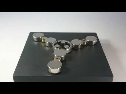 Magnets hover, wobble, and spin on pyrolytic graphite
