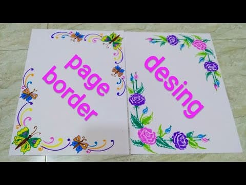 Border design for front page - assignment page design - new border design