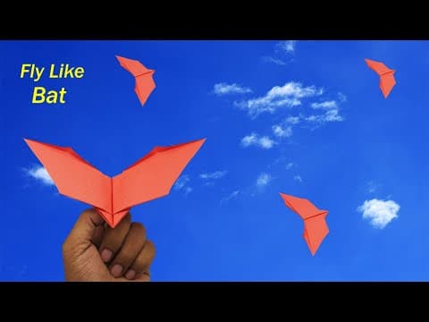 Bat Paper Airplane How To Make a Paper Bat Airplane Flying Paper Plane Like Bat