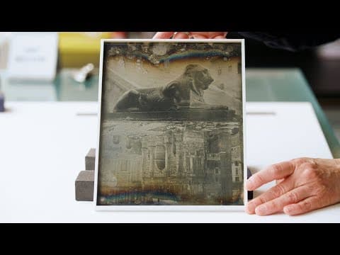 Conservation of an 1842 daguerreotype, one of the oldest photographs at MoMA