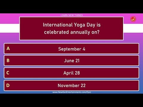Important international days quiz-part 5/7-world general knowledge quiz-20 questions
