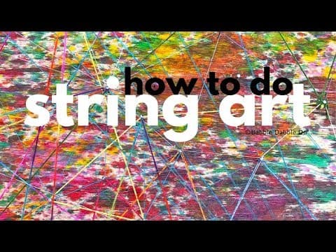 How To Do String Art With Kids (GIANT & mini)