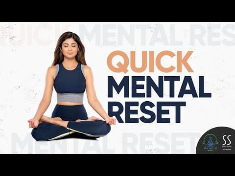 3-Min Quick Mental Reset | Shilpa Shetty Yoga Videos