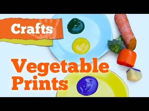 Crafts for kids: Vegetable prints